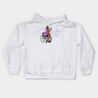 Sitting Pretty in Purple 1 Kids Hoodie